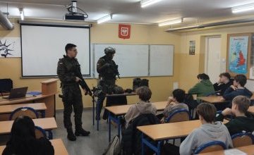 Zajęcia z żołnierzami z 2. Oleśnickiej Kompanii Regulacji Ruchu